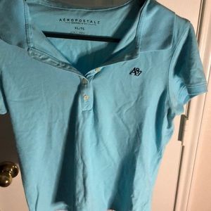 Baby blue Aeropostale shirt